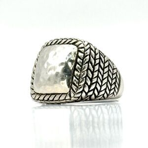 Silpada Retired Vintage R1646 Sterling Silver Hammered Ring Size 6.5